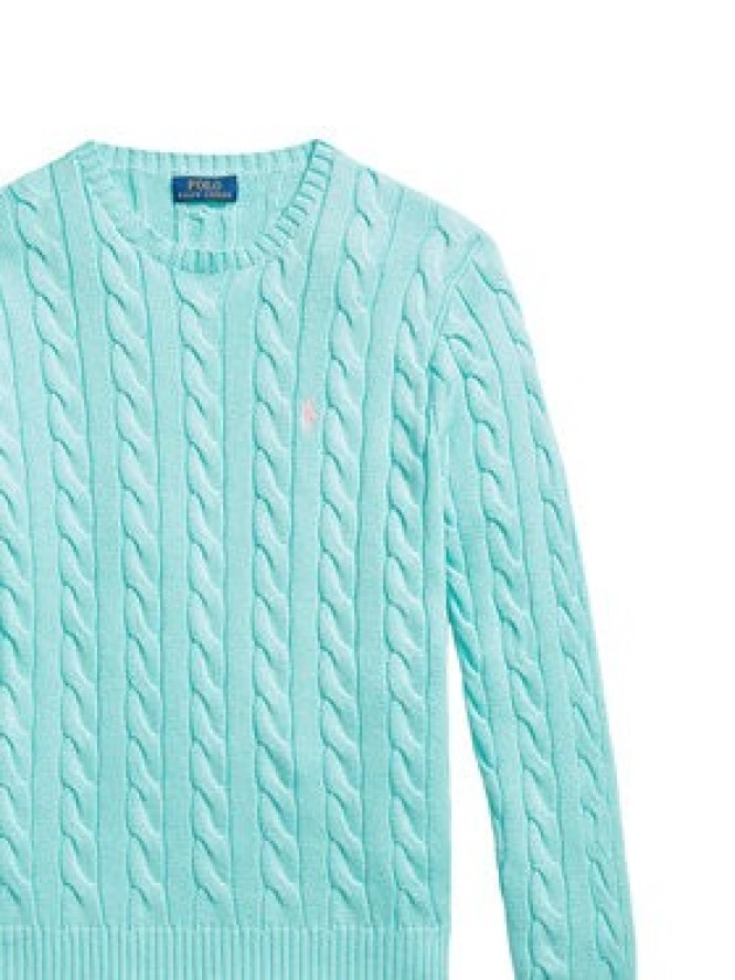 Polo Ralph Lauren Sweter 710775885547 Turkusowy Regular Fit