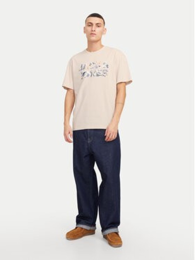 Jack & Jones T-Shirt Bryan 12268127 Beżowy Relaxed Fit