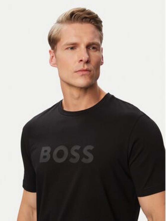 BOSS T-Shirt Logo 50566504 Czarny Regular Fit