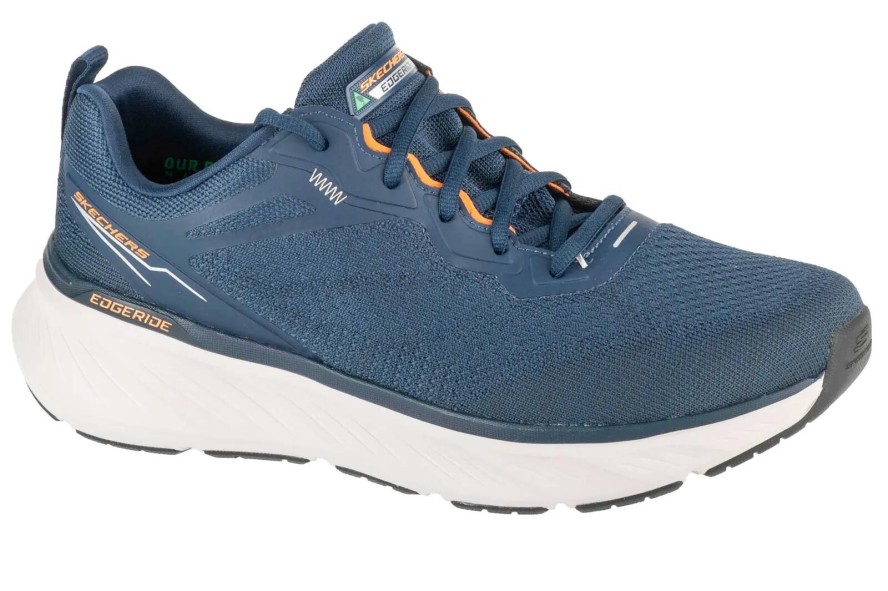 Buty Skechers Edgeride Exxo Niebiesko-Pomarańczowe