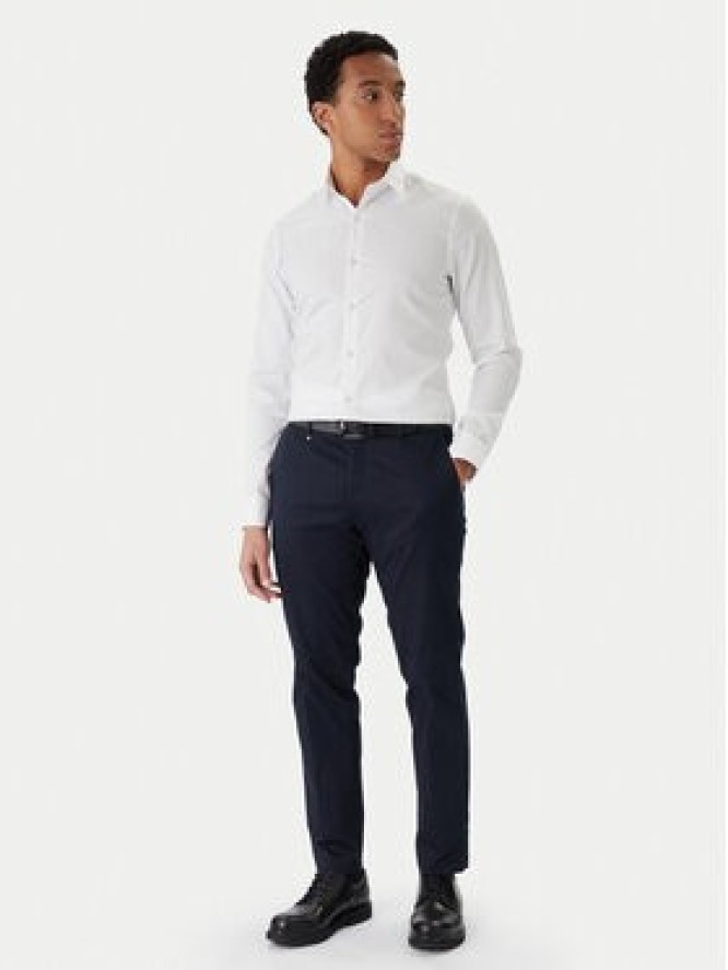 Calvin Klein Koszula LV019EU053 Biały Slim Fit