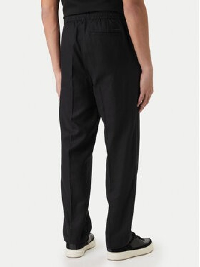 Calvin Klein Spodnie materiałowe LV04LF619G Czarny Straight Fit