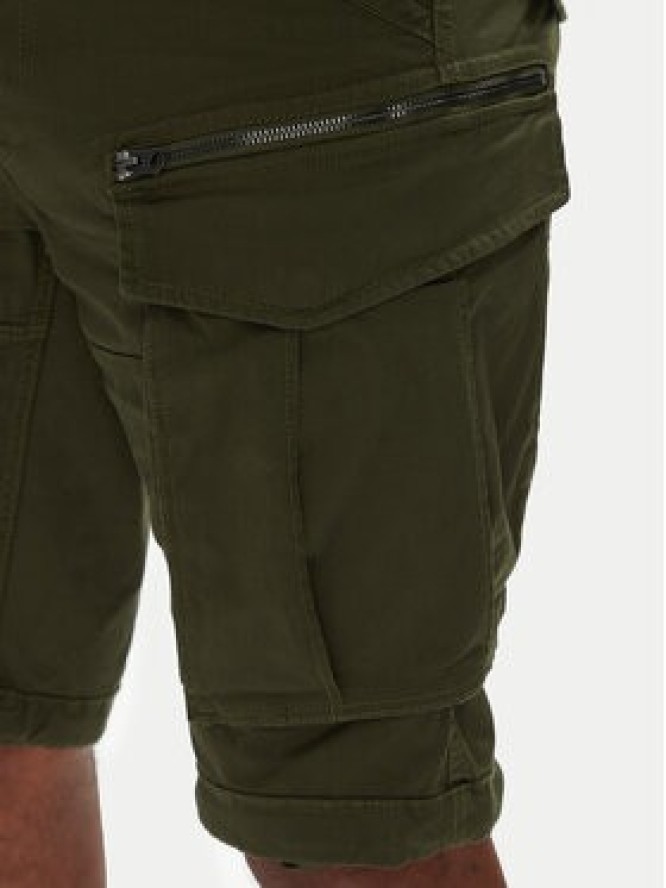 G-Star Raw Szorty materiałowe Rovic Zip D26214-5126 6059 Khaki Relaxed Fit