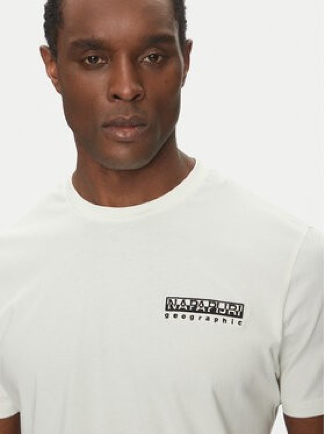 Napapijri T-Shirt S-Vignoni NP0A4ILX Écru Regular Fit