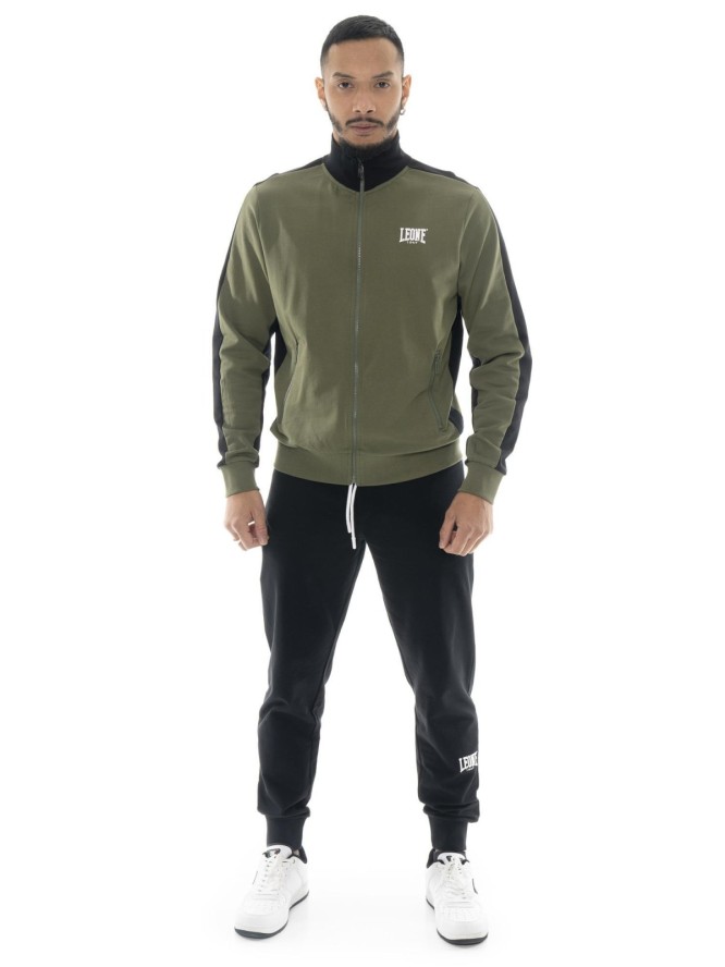 Bluza z bawełna z pełny zamek błyskawiczny na co dzień