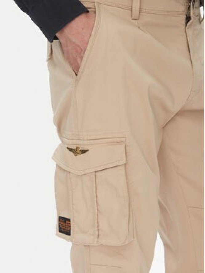 Aeronautica Militare Spodnie materiałowe 251PA1658CT3511 Beżowy Regular Fit