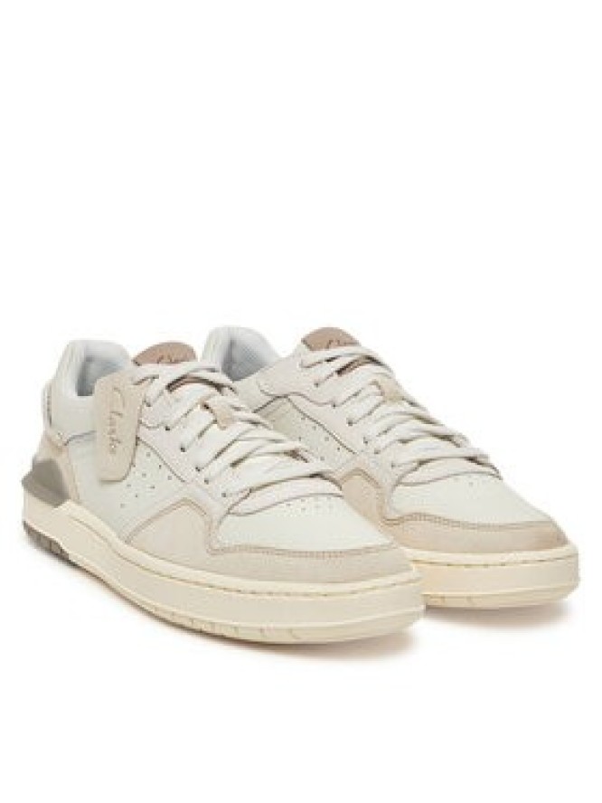 Clarks Sneakersy Courtlite2 Lo 26181290 Écru