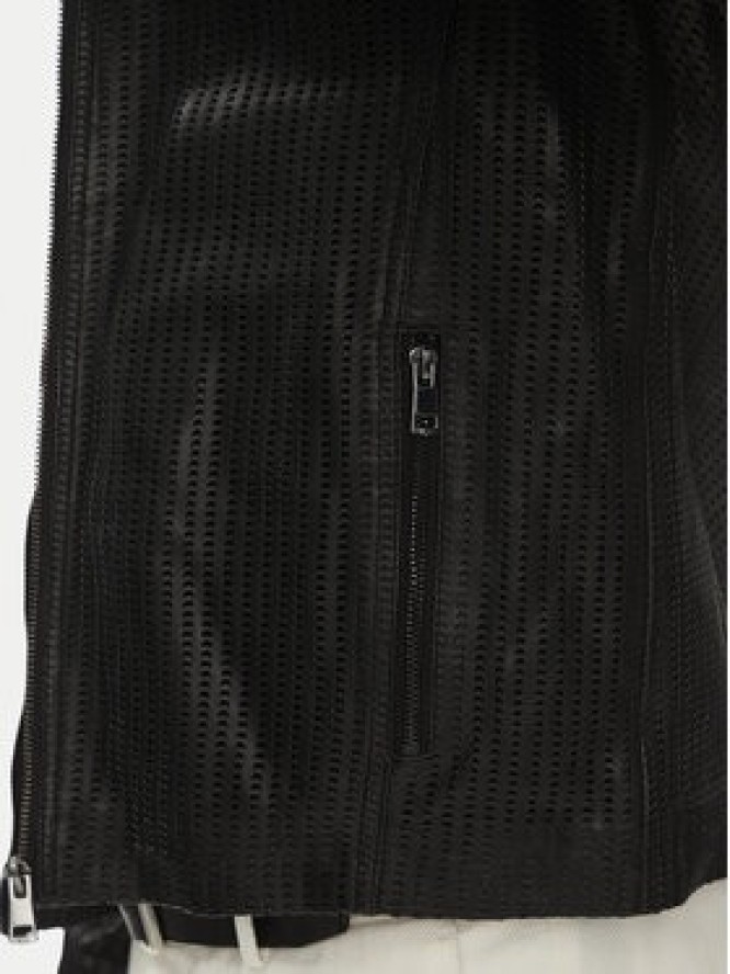 Serge Pariente Kurtka skórzana Leni Czarny Slim Fit