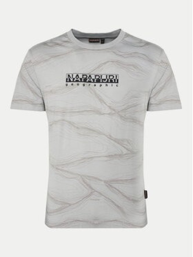Napapijri T-Shirt B-Cellini NP0A4ILS Szary Regular Fit