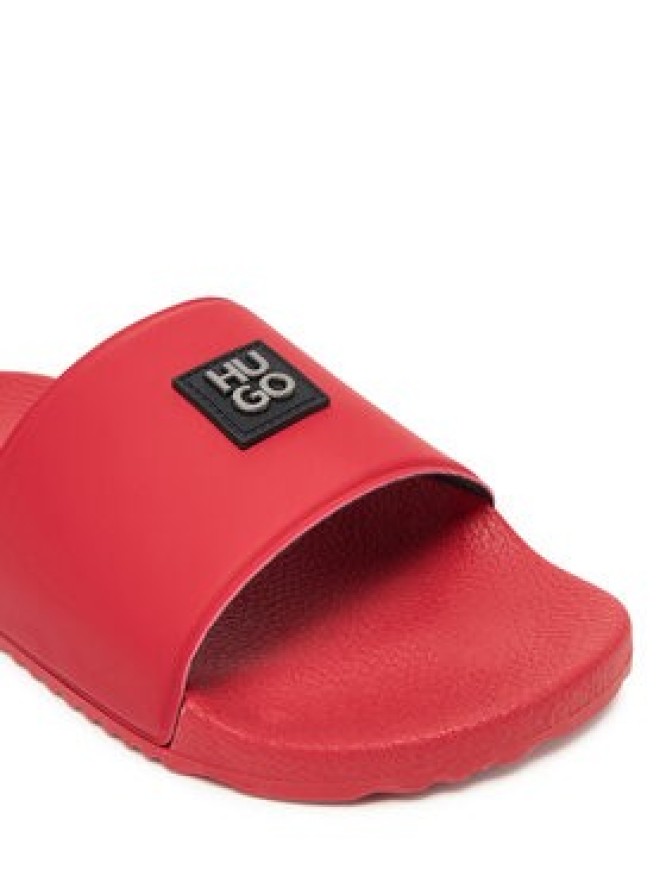 HUGO Klapki Timein 50548671 Czerwony