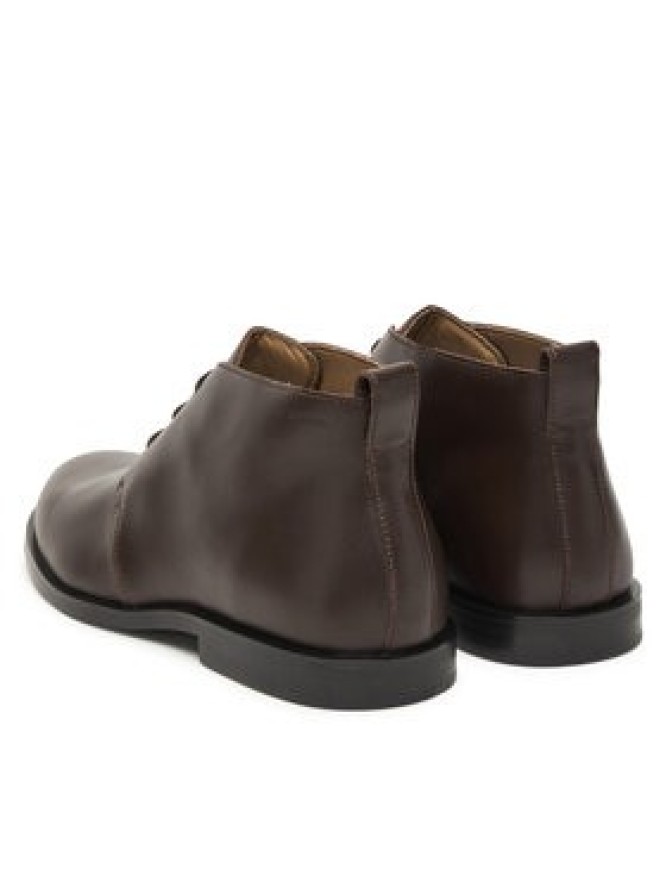 Calvin Klein Trzewiki Ess Rubber Desert Boot Lth HM0HM01979 Brązowy
