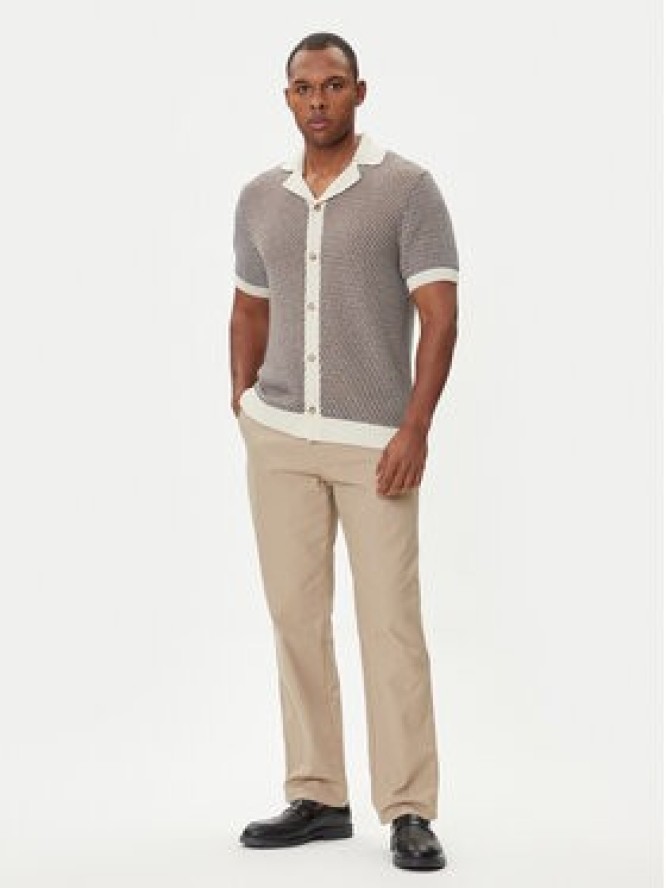 BOSS Kardigan C-Iconico 50543163 Beżowy Relaxed Fit