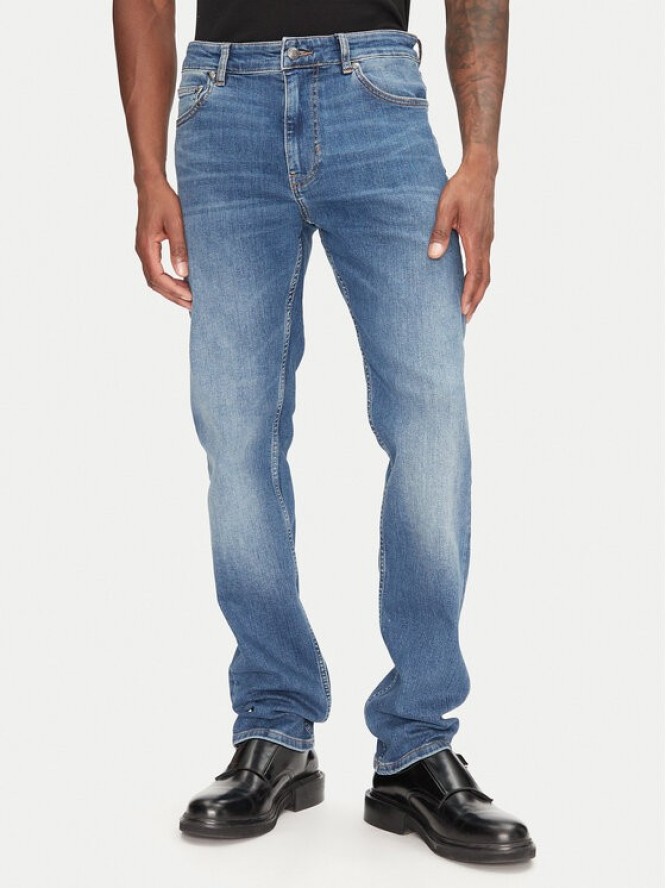 Just Cavalli Jeansy 78OAB5S0 Granatowy Slim Fit