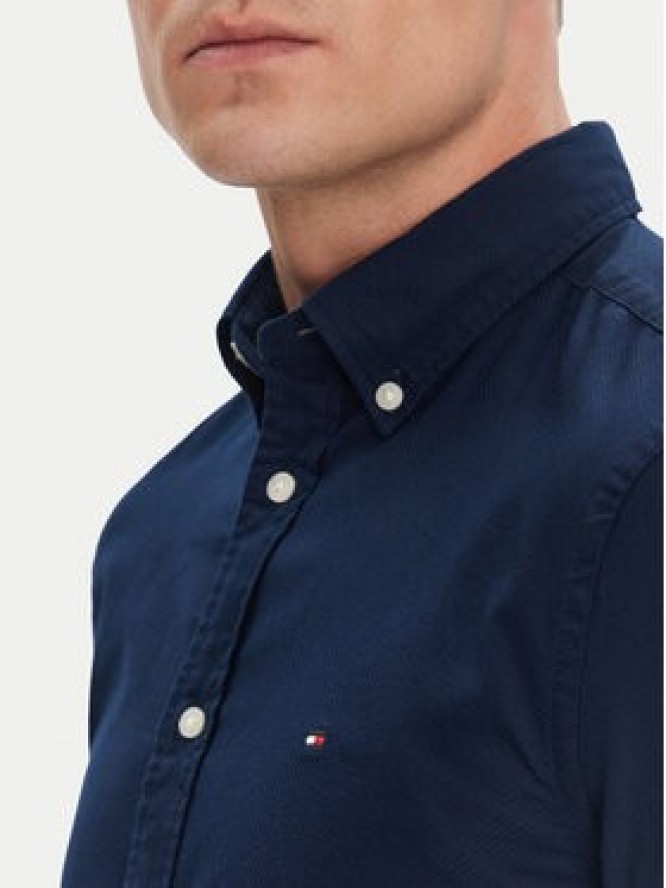 Tommy Hilfiger Koszula MW0MW38556 Granatowy Slim Fit