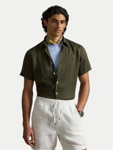 Polo Ralph Lauren Koszula 710968912503 Zielony Regular Fit