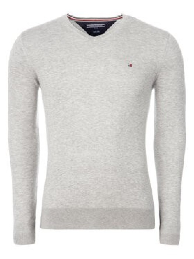 Tommy Hilfiger Sweter MW0MW04979 Szary Regular Fit