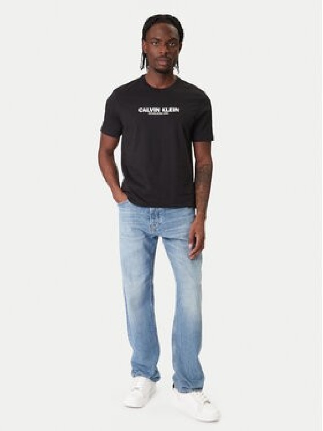 Calvin Klein T-Shirt 30s Graphic LV04RE820G Czarny Regular Fit