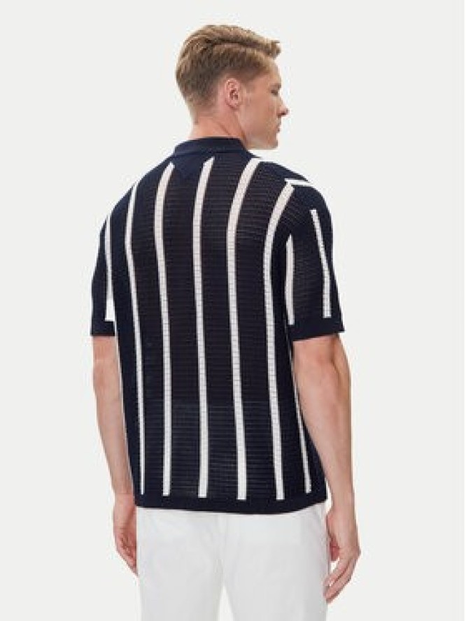 Tommy Hilfiger Koszula Vertical MW0MW41225 Granatowy Regular Fit