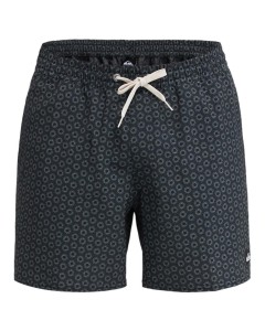 Szorty kąpielowe dla Mężczyzn STRETCH PRINTED VOLLEY 16" Czarny