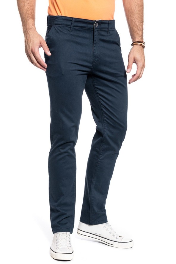 SPODNIE MĘSKIE WRANGLER CHINO IN NAVY W12CW3114 112126258