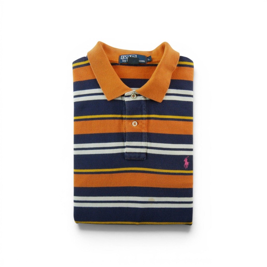 Polo Ralph Lauren koszulka męska krótki rękaw pomarańczowa