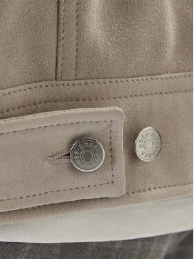 BOSS Kurtka skórzana Johot 50552130 Szary Regular Fit