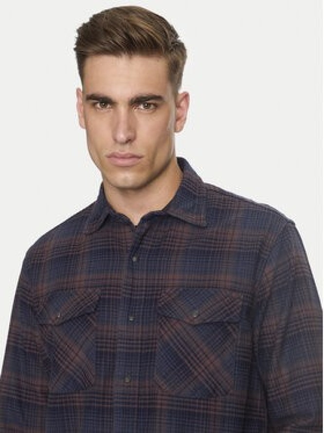 Replay Koszula M4067A.000.52714 Granatowy Regular Fit