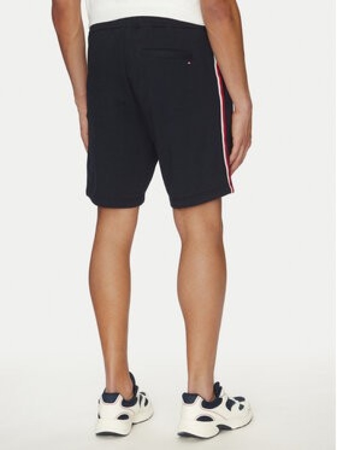 Tommy Hilfiger Szorty materiałowe Global Stripe MW0MW39255 Granatowy Regular Fit