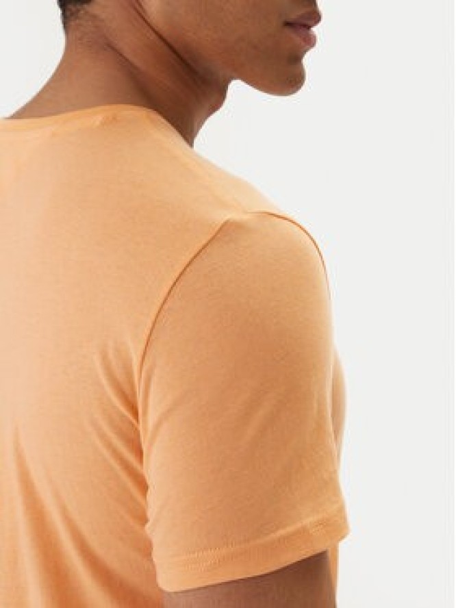 Tommy Jeans T-Shirt DM0DM20363 Pomarańczowy Slim Fit