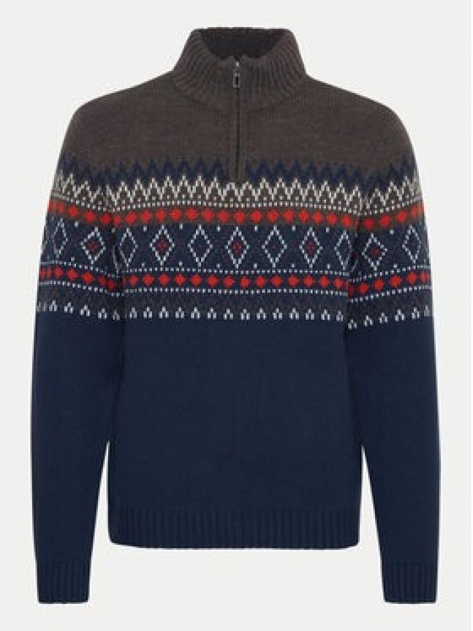 Blend Sweter 20717433 Granatowy Regular Fit