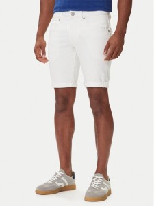 Petrol Industries Szorty jeansowe M-ROS-SHO005 Biały Slim Fit