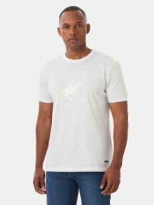 Beverly Hills Polo Club T-Shirt M1546 Biały Regular Fit