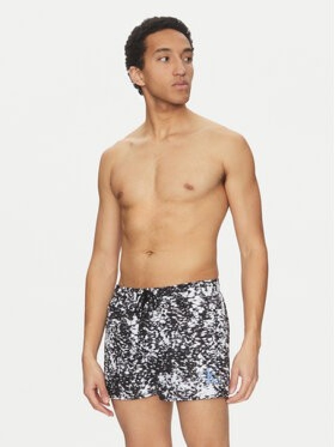 Calvin Klein Swimwear Szorty kąpielowe KM0KM01172 Szary Regular Fit