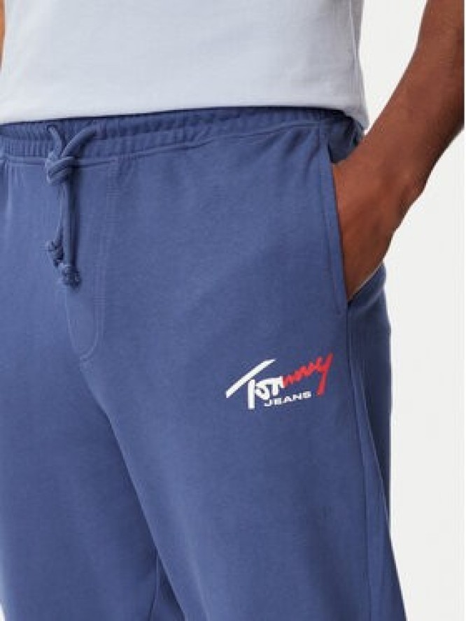 Tommy Jeans Spodnie dresowe DM0DM23903 Niebieski Regular Fit