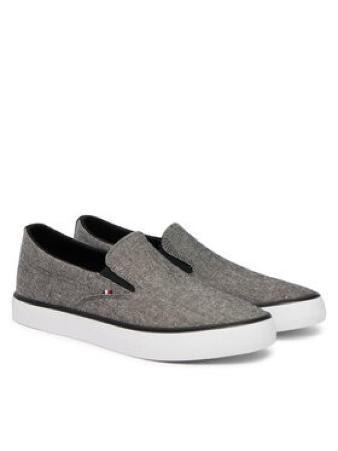 Tommy Hilfiger Tenisówki Harlem Core Ii Slip On Chambray FM0FM05819 Szary
