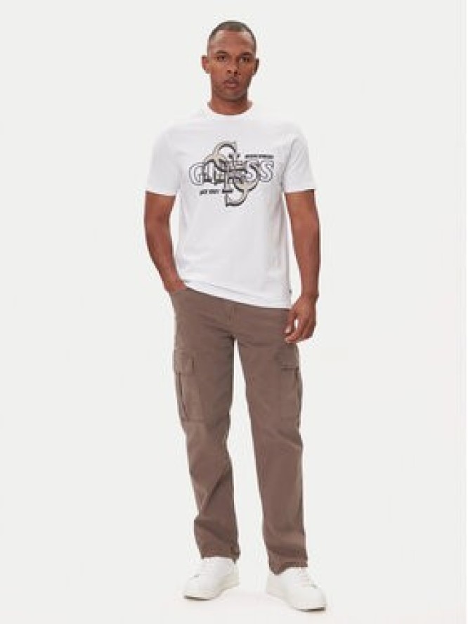 Guess T-Shirt M5BI72 I3Z14 Biały Slim Fit