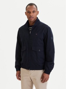 Tommy Hilfiger Kurtka przejściowa Harrington MW0MW42507 Niebieski Regular Fit