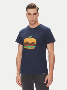 Etnies T-Shirt Burger 4130004128 Granatowy Regular Fit