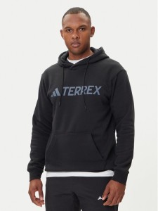 adidas Bluza Terrex Multi Large Logo IZ3305 Czarny Regular Fit