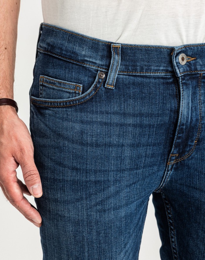 MUSTANG FRISCO SKINNY MĘSKIE SPODNIE JEANSOWE JEANSY DŻINSY DENIM BLUE 1015049 5000 883