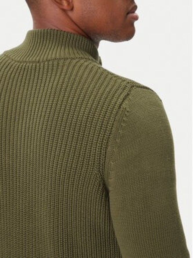 Aeronautica Militare Sweter 252MA1572UL00409 Zielony Slim Fit