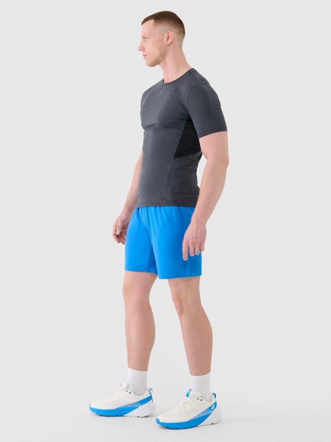 4F Spodenki treningowe szybkoschnące męskie - niebieskie XL