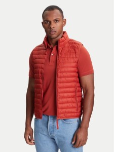 United Colors Of Benetton Kamizelka 2TWDUJ00P Czerwony Regular Fit