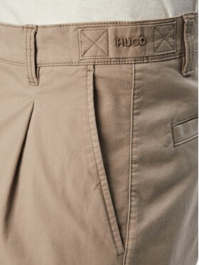 HUGO Szorty materiałowe Craysen 262S 50556891 Beżowy Straight Fit