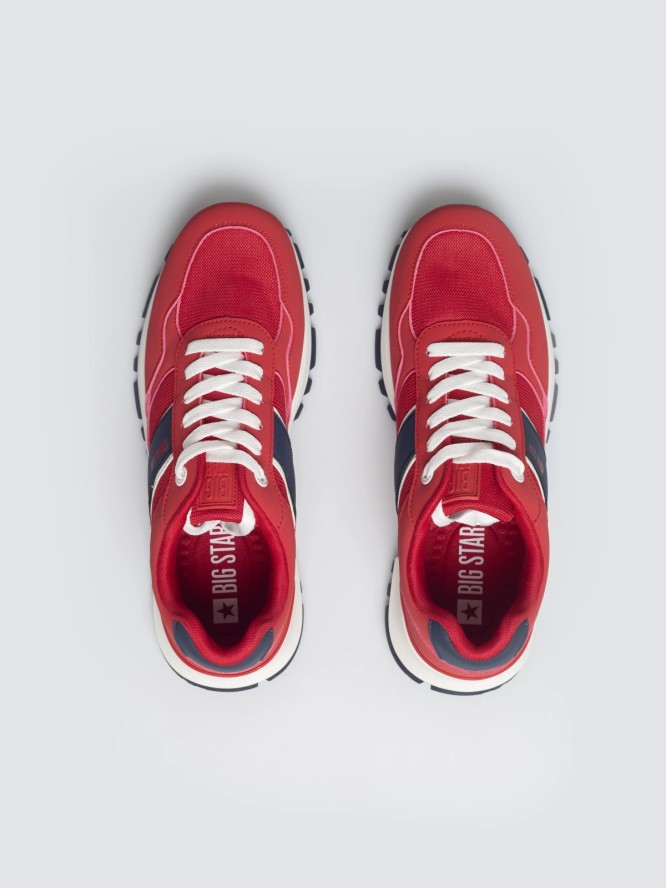sneakersy męskie czerwone tt174255 603