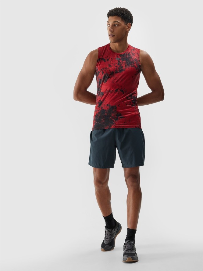 4F Spodenki treningowe z materiału z recyklingu męskie - szare M