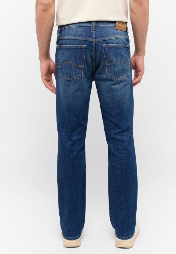 Męskie Spodnie Jeansowe MUSTANG Tramper Straight Denim Blue 1015516 5000 882