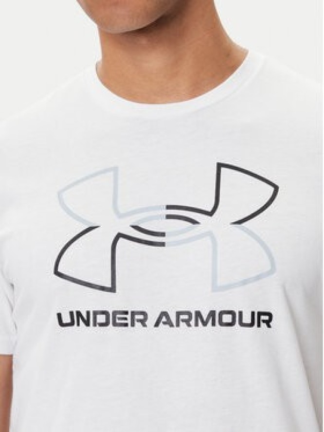 Under Armour T-Shirt Ua Gl Foundation Update Ss 1382915 Biały Loose Fit