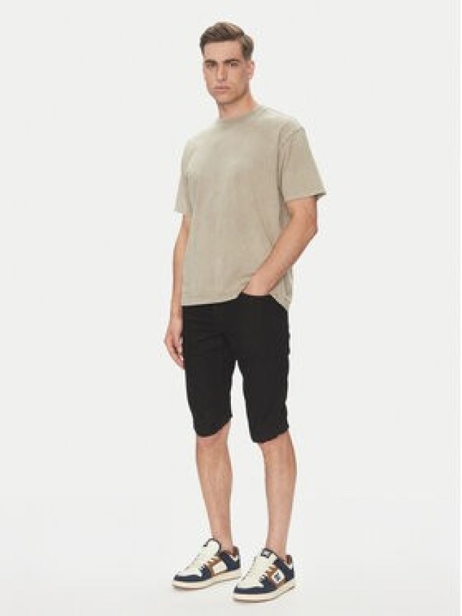 INDICODE Szorty jeansowe Kem 70-172 Czarny Slim Fit