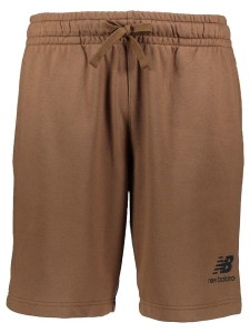 New Balance Szorty dresowe "Essentials" w kolorze jasnobrązowym rozmiar: L